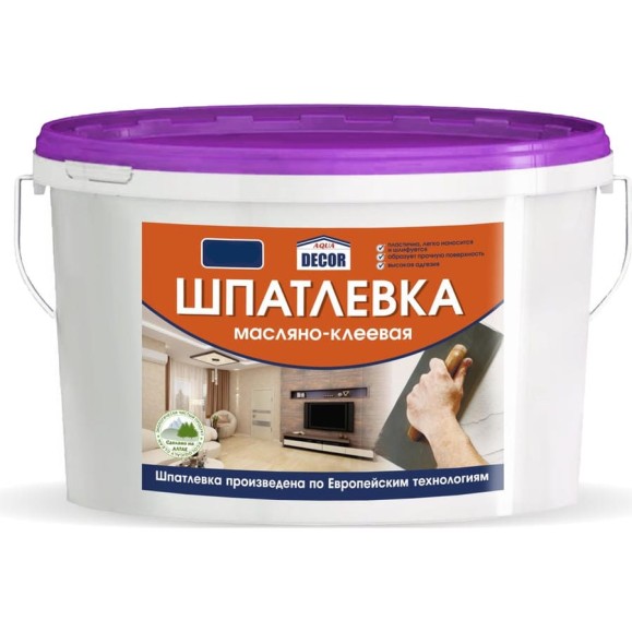 Масляно-клеевая шпатлевка AQUADECOR (3 кг; 4 шт) УТ-00001213 Масляно-клеевая шпатлевка AQUADECOR (3 кг; 4 шт) УТ-00001213