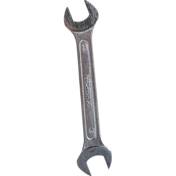 Гаечный ключ двусторонний HORTZ, 18x21, хромированный 102238 Гаечный ключ двусторонний HORTZ, 18x21, хромированный 102238