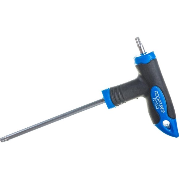 Ключ Rockforce TORX Т-образный с прорезиненной рукояткой T25x100мм RF-76725G(25702)