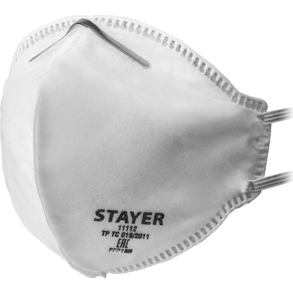 Фильтрующая плоская полумаска STAYER F-80 FFP1 11112_z01