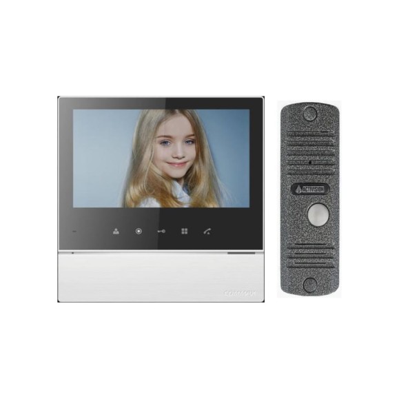 Комплект видеодомофона и вызывной панели COMMAX CDV-70H2(WhiteBlackSmog)/AVC305S Комплект видеодомофона и вызывной панели COMMAX CDV-70H2(WhiteBlackSmog)/AVC305S