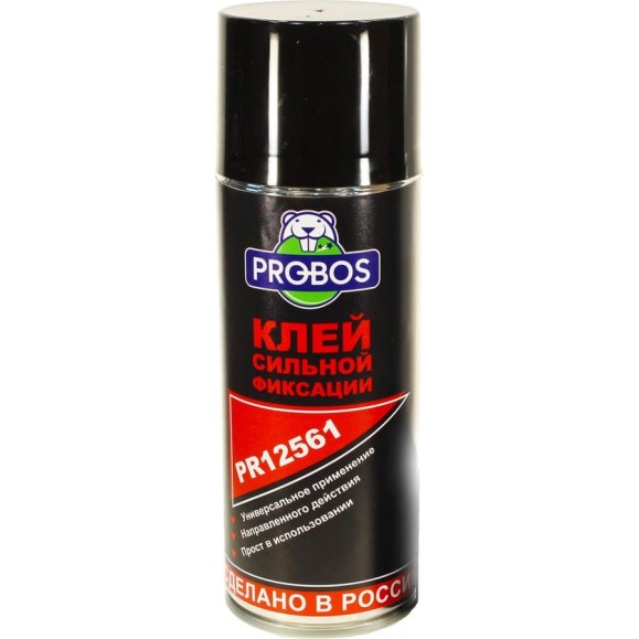 Клей сильной фиксации PROBOS (520 мл; аэрозоль) PR12561 Клей сильной фиксации PROBOS (520 мл; аэрозоль) PR12561