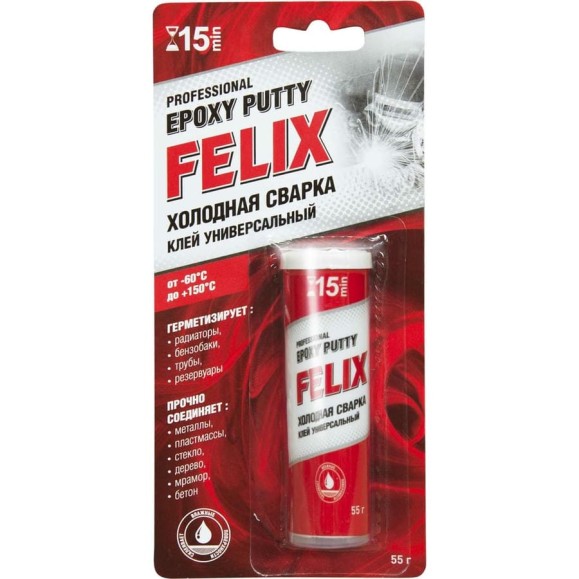 Холодная сварка FELIX (55 г; блистер) 411040101 Холодная сварка FELIX (55 г; блистер) 411040101