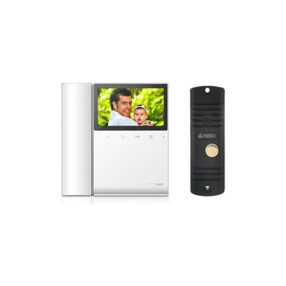 Комплект видеодомофона и вызывной панели COMMAX CDV-43K(White/AVC305B