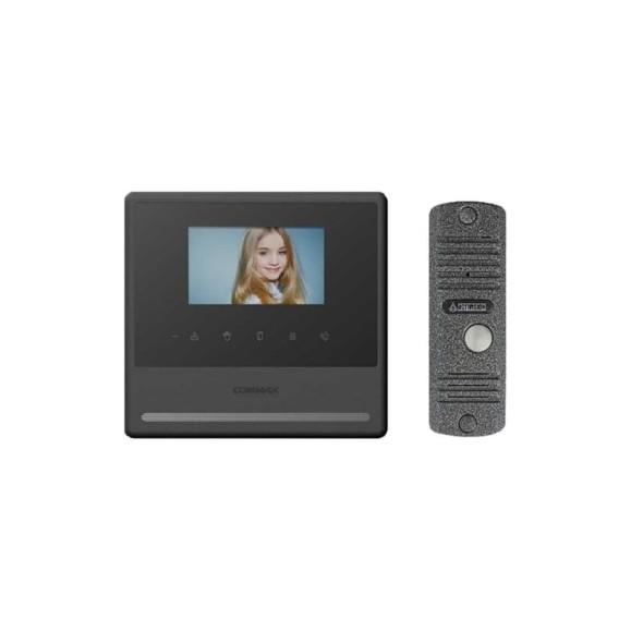 Комплект видеодомофона и вызывной панели COMMAX CDV-43Y( Black)/AVC305S