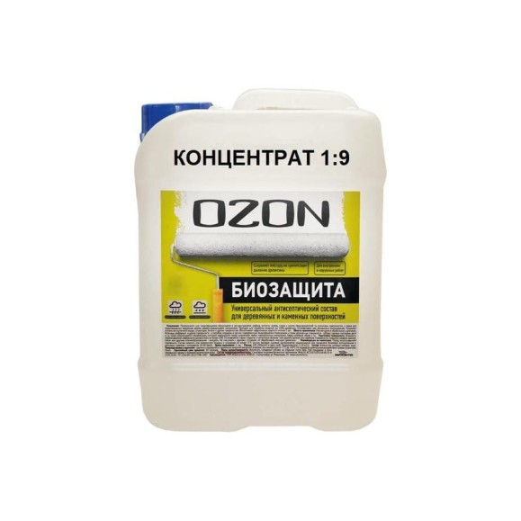 Концентрат защитного состава OZON БИОЗАЩИТА (антисептик; 10 л) БЗК-10
