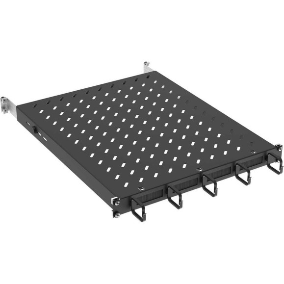 Стационарная полка IEK ITK by ZPAS 19" 1U орг. щет. 120кг 750мм черный ZP-FS05-U-1U-78