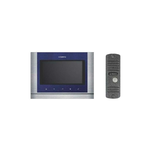 Комплект видеодомофона и вызывной панели COMMAX CDV-704MA(Blue)/AVC305S