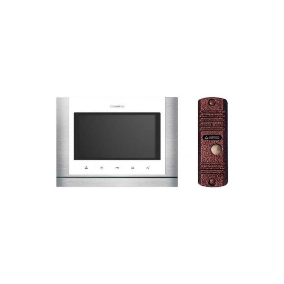 Комплект видеодомофона и вызывной панели COMMAX CDV-704MA(White)/AVC305