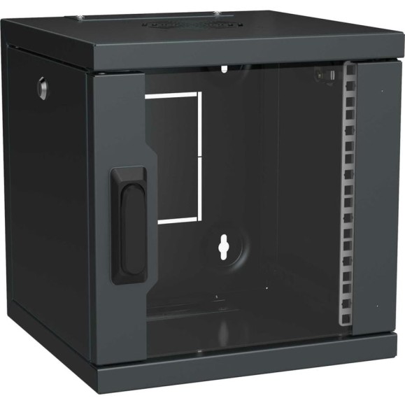 Шкаф ITK LINEA WS 10" 6U 320x310мм дверь стекл. черн. LWS5-06U33-GF