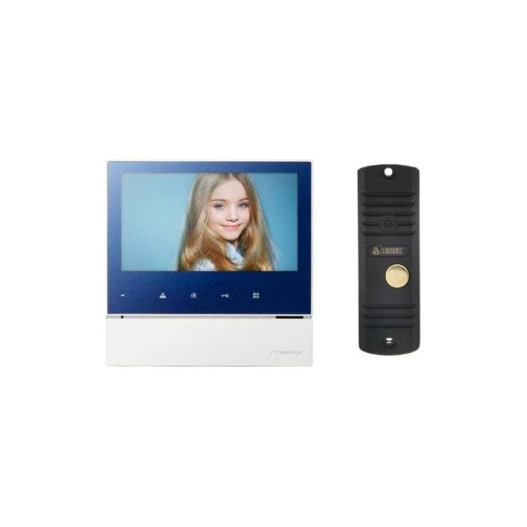 Комплект видеодомофона и вызывной панели COMMAX CDV-70H2(Blue)/AVC305B Комплект видеодомофона и вызывной панели COMMAX CDV-70H2(Blue)/AVC305B