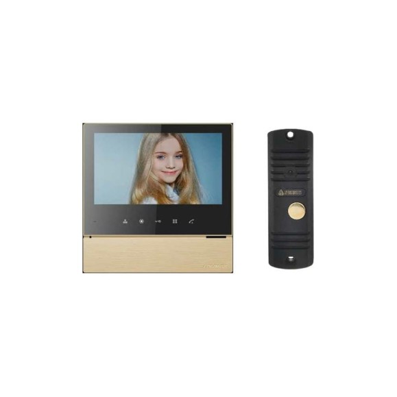 Комплект видеодомофона и вызывной панели COMMAX CDV-70H2(GoldBlackSmog)/AVC305B Комплект видеодомофона и вызывной панели COMMAX CDV-70H2(GoldBlackSmog)/AVC305B