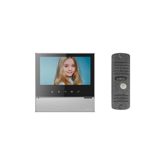 Комплект видеодомофона и вызывной панели COMMAX CDV-70H2(SilverBlackSmog)/AVC305S Комплект видеодомофона и вызывной панели COMMAX CDV-70H2(SilverBlackSmog)/AVC305S