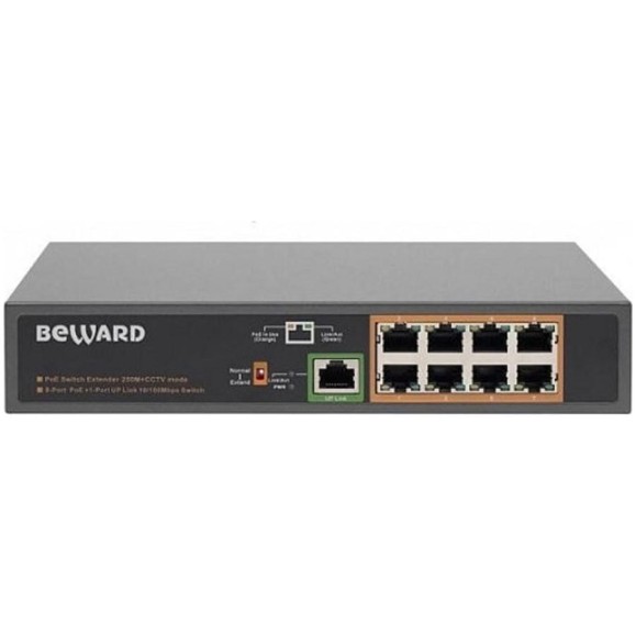 Неуправляемый коммутатор Beward 9 портов ST-801HP 00000006606