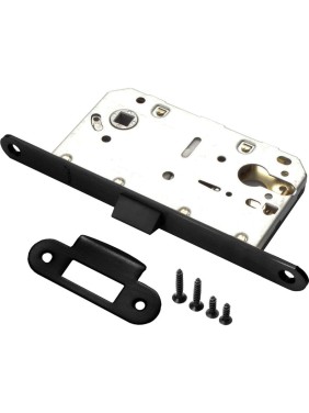Замок под цилиндр Ренц, черный INLB 85 PL Black