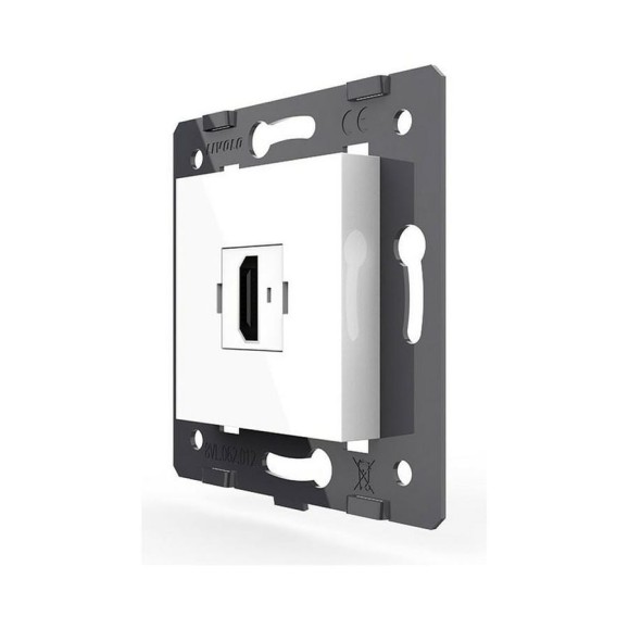 Розетка HDMI LIVOLO 1 пост цвет белый (механизм) VL-FCHD-2WP