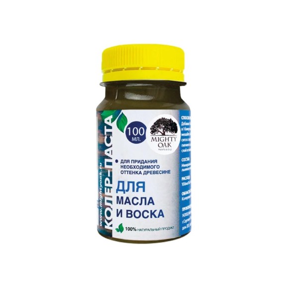 Колер-паста для масла и воска Mighty Oak К-73 (орех; 100 мл) MO131