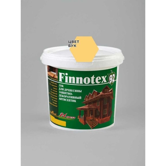 Декоративный акриловый лак Finlux Святозар-92 FINNOTEX полуглянцевый, бук, 0.8 л 4603783200306