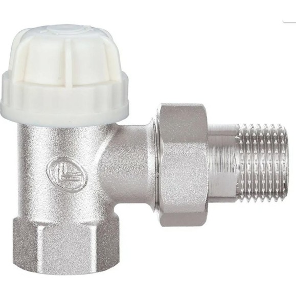 Клапан под термоголовку DOUBLE-LIN угловой, резьбовой, латунный Ду=1/2 LL3060C (1/2")