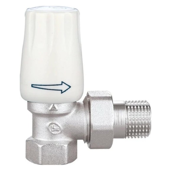 Радиаторный кран DOUBLE-LIN угловой, резьбовой, латунный. Ду=3/4 LL3009A (3/4")