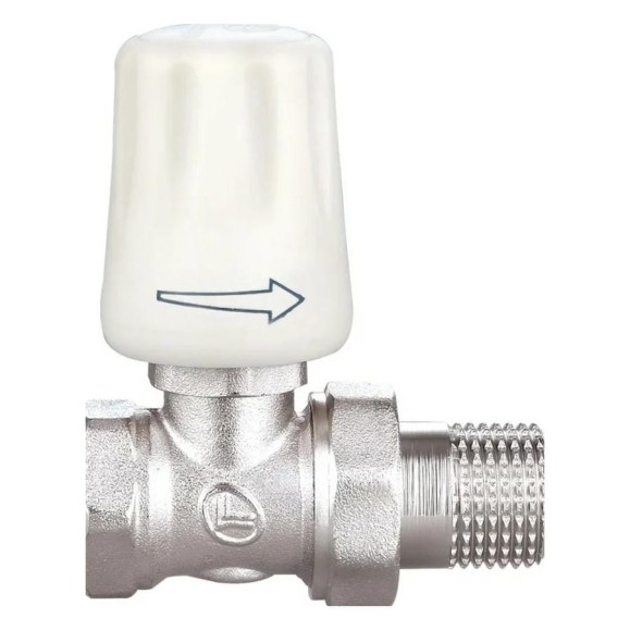 Радиаторный кран DOUBLE-LIN прямой, резьбовой, латунный Ду=1/2 LL3054A (1/2")
