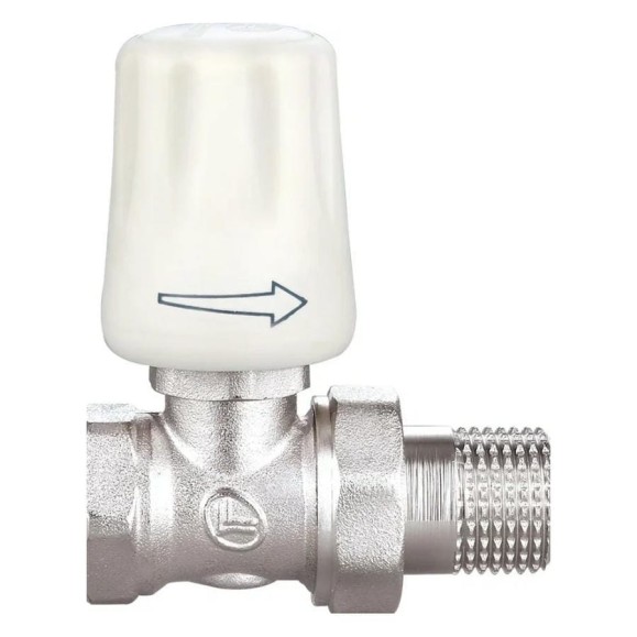 Радиаторный кран DOUBLE-LIN прямой, резьбовой, латунный, Ду=3/4 LL3054A (3/4")