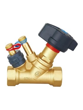 Балансировочный клапан DOUBLE-LIN 3/4" со штуцер латунный LL4063 (3/4")