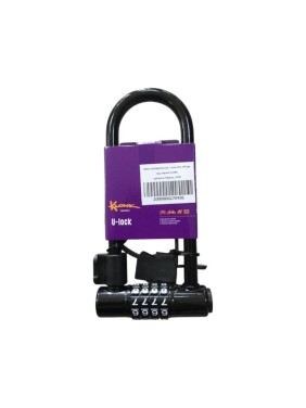 Противоугонный замок KLONK U-lock, 80x170 мм, код, сменный, черный 10391