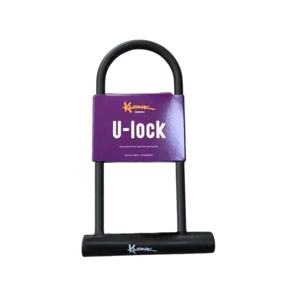 Противоугонный замок KLONK U-lock, 180x245 мм, ключ, черный 10390 Противоугонный замок KLONK U-lock, 180x245 мм, ключ, черный 10390