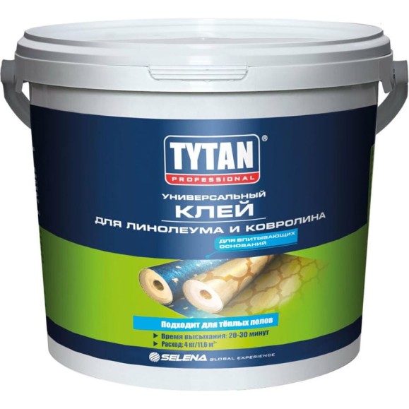 Клей для линолеума и ковролина TYTAN PROFESSIONAL 1 кг 10818 Клей для линолеума и ковролина TYTAN PROFESSIONAL 1 кг 10818