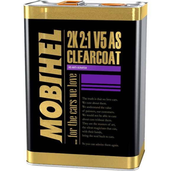 Бесцветный лак MOBIHEL V5 AS 2К HS 2:1, 5 л 40026404