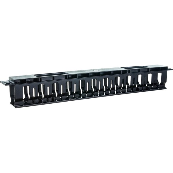 Кабельный организатор Hyperline CM-1U-D53-PL-COV пластиковый с крышкой, глубина 53 мм, 19"  481511