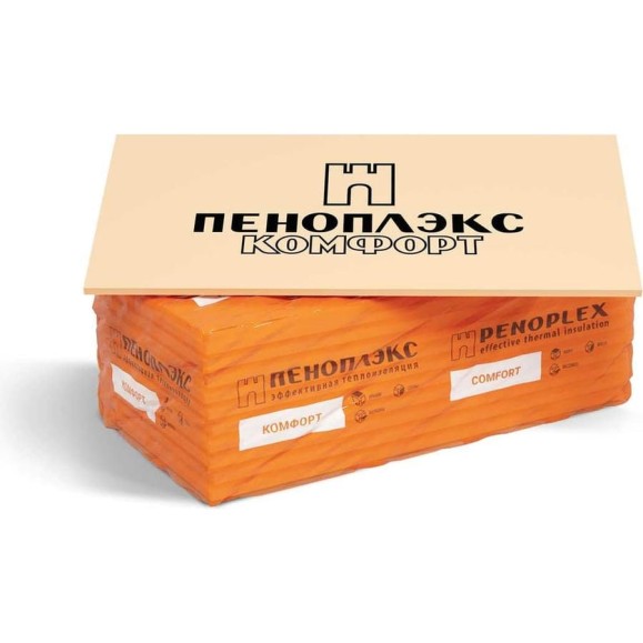 Экструдированный пенополистирол PENOPLEX Пеноплэкс Комфорт 20x585x1185 мм TU0-0002506 Экструдированный пенополистирол PENOPLEX Пеноплэкс Комфорт 20x585x1185 мм TU0-0002506
