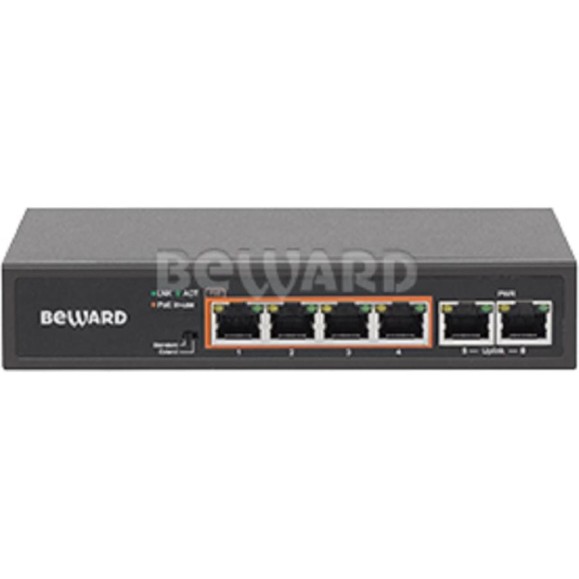 Неуправляемый коммутатор Beward ST-6HP4 6 портов 00000008021