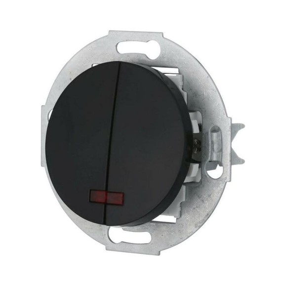 2-клавишный выключатель LK Studio схема 5L, с индикатором, 16А, 250В, черный, LK Vintage 881208-1 2-клавишный выключатель LK Studio схема 5L, с индикатором, 16А, 250В, черный, LK Vintage 881208-1