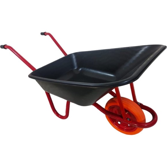 Садовая усиленная тачка с полиуретановым колесом LWI 120 л, 150 кг, полимерное корыто LWI120ПУСад Садовая усиленная тачка с полиуретановым колесом LWI 120 л, 150 кг, полимерное корыто LWI120ПУСад