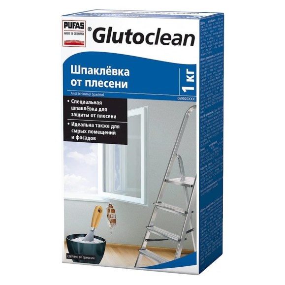 Шпаклевка Glutoclean от плесени 1 кг М 013501092 Шпаклевка Glutoclean от плесени 1 кг М 013501092