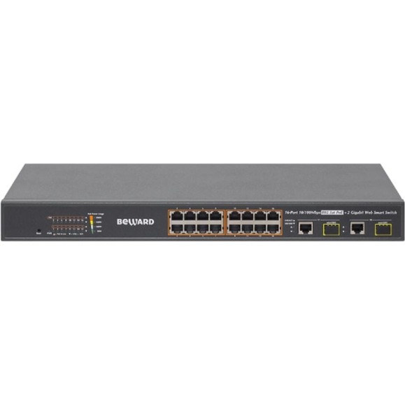 Управляемый коммутатор Beward 16 портов STW-1622HP 00000001060