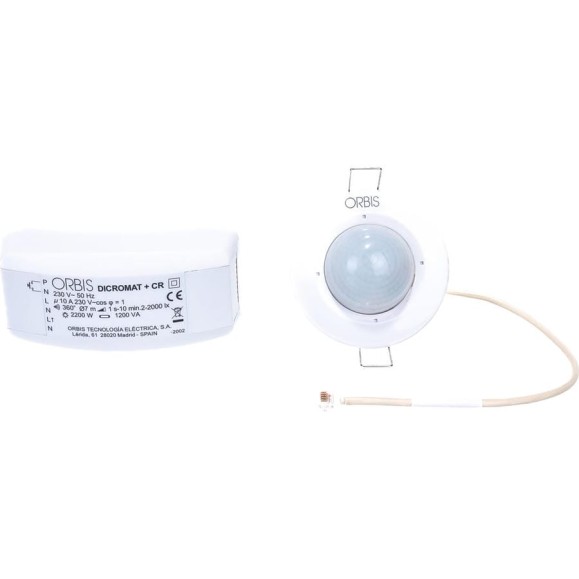 Датчик присутствия Orbis 360 градусов DICROMAT + CR IP20 белый ДУ OB134512