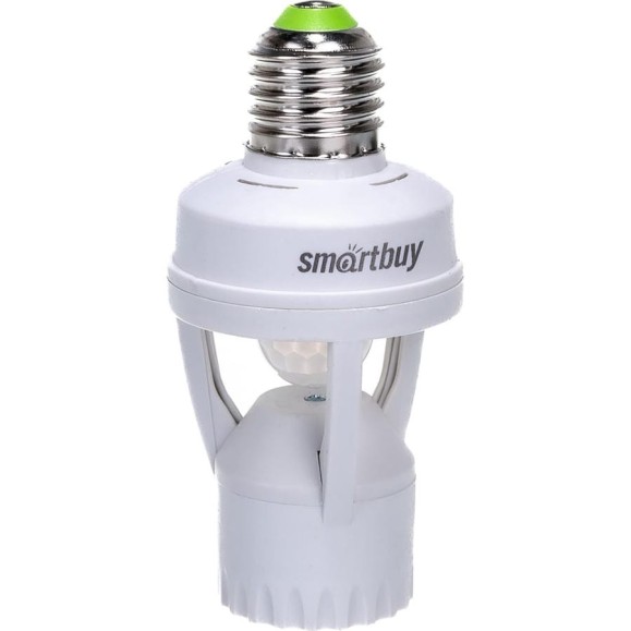 Инфракрасный датчик движения Smartbuy в патрон E27, 60Вт, до 6м, IP20 sbl-ms-010 Инфракрасный датчик движения Smartbuy в патрон E27, 60Вт, до 6м, IP20 sbl-ms-010