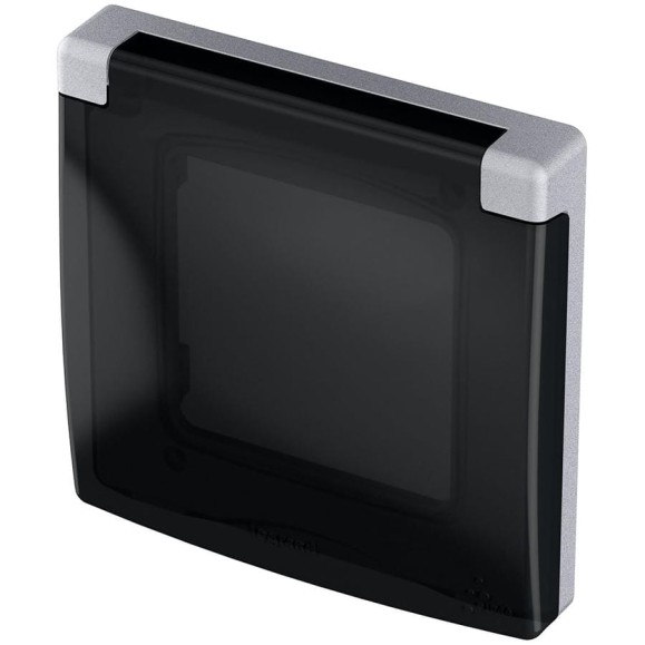 Рамка Legrand с защитной крышкой IP 44 - INSPIRIA - алюминий 673922 Рамка Legrand с защитной крышкой IP 44 - INSPIRIA - алюминий 673922