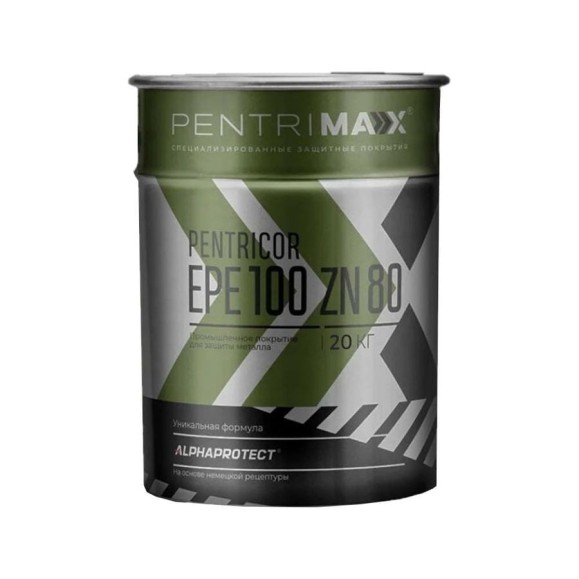Грунт PentriMax PentriCor EPE 100 Zn 80 (серый; 20 кг) 00-00000081 Грунт PentriMax PentriCor EPE 100 Zn 80 (серый; 20 кг) 00-00000081