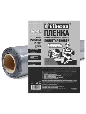 Пленка Fiberon ПВД, 2 сорт, 3x100 м, PVD2080F, 106473