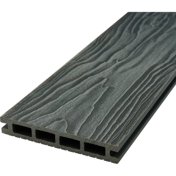 Доска Groentec серая, шовная, пустотелая, с тиснением 3D Ш TDEGP3D 145-22-4000 Доска Groentec серая, шовная, пустотелая, с тиснением 3D Ш TDEGP3D 145-22-4000