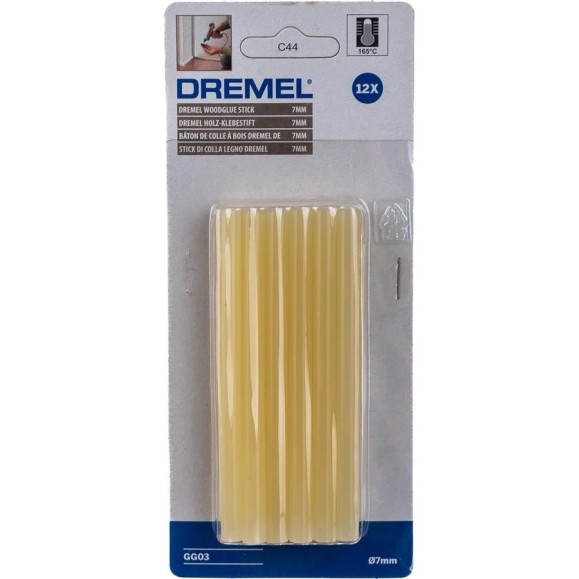 Клеевые стержни (7 мм) по дереву Dremel 2615GG03JA Клеевые стержни (7 мм) по дереву Dremel 2615GG03JA