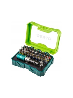 Набор бит с трещоткой VERTO 25 мм, PH 4, PZ 4, SL 4, HEX 7, TX 7, TT + держатель 32 шт 66H620