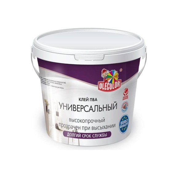 Универсальный клей ПВА OLECOLOR 0.75 кг 4300001968 Универсальный клей ПВА OLECOLOR 0.75 кг 4300001968