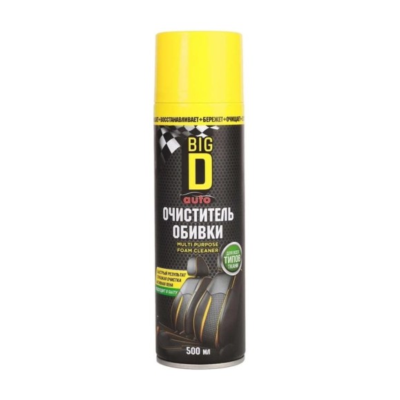 Очиститель обивки салона BIG D MULTIPURPOSE FOAM CLEANER, 500 мл ASC1007