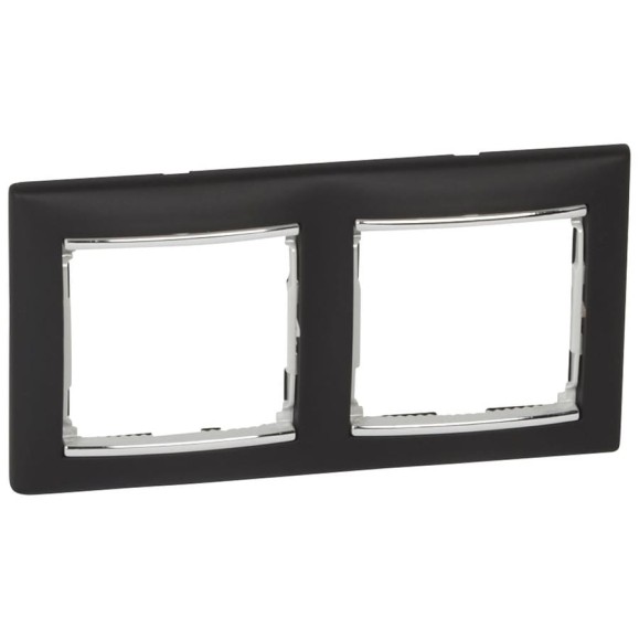 Рамка Legrand 2 пост Legrand Valena ноктюрн/серебряный штрих 696739