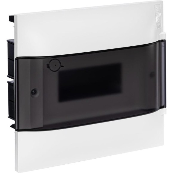 Пластиковый щиток Legrand Practibox S  Встраиваемый 1X8 Дымчатая дверь 134558